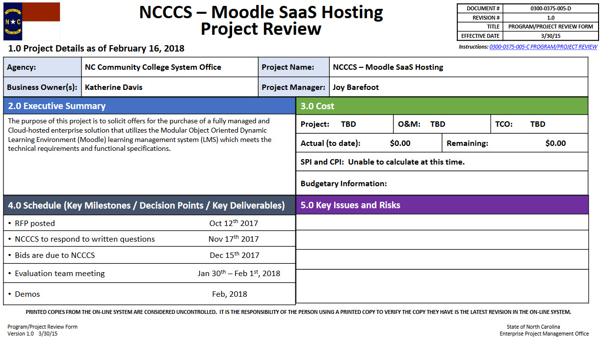 Moodle SAAS hosting project update image