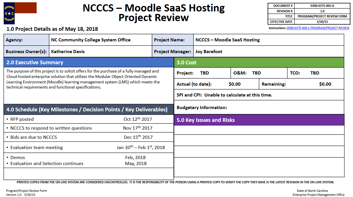 Moodle SAAS hosting project update image