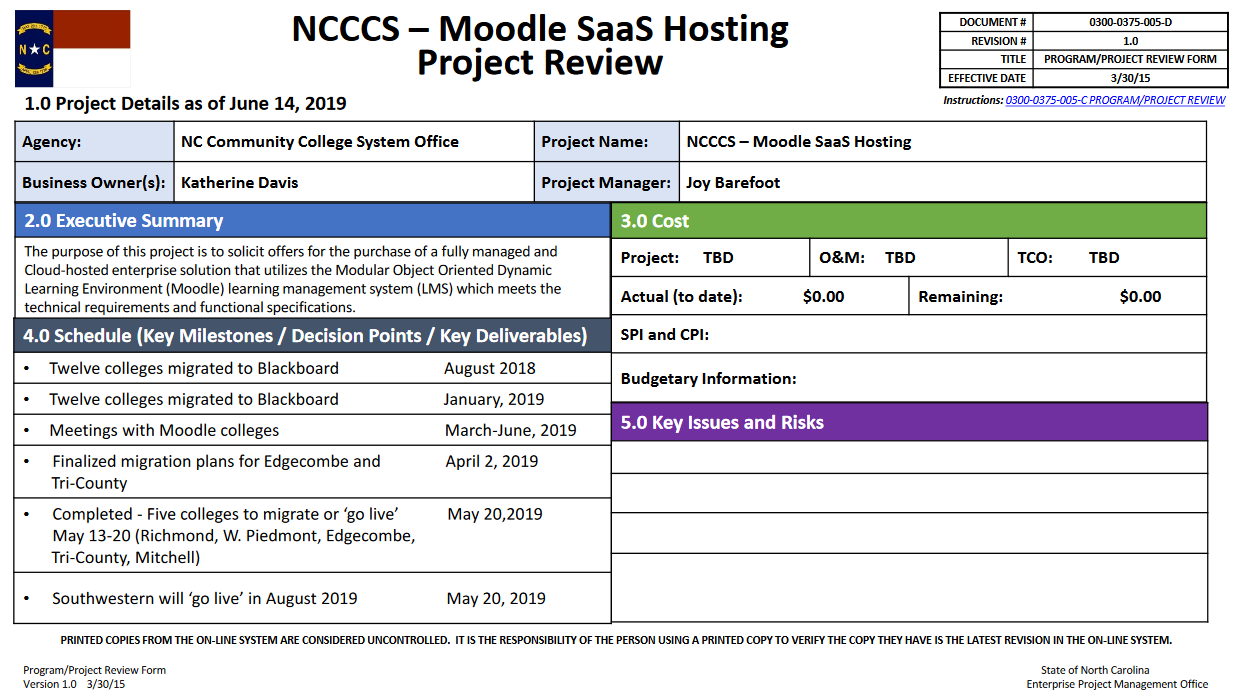 Moodle SAAS hosting project update image